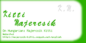 kitti majercsik business card